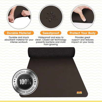 6' X 6' X 1/4" Large Exercise Mat - (36 Square Feet)