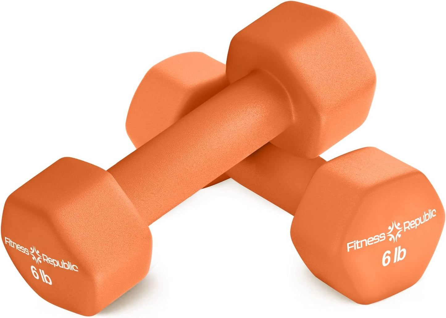 Neoprene Dumbbell Set of 2, Non-Slip, Hex Shape, Free Weights for Muscle Toning and Strength Building - Portable Home Gym Hand Weights