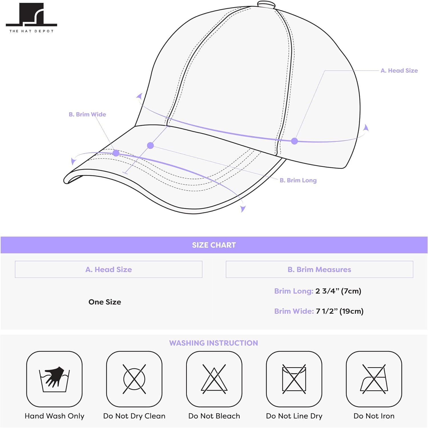 Cotton Baseball Cap Dad Hat – Washed Low Profile Adjustable Hat for Men Women Casual Outdoor Running Golf