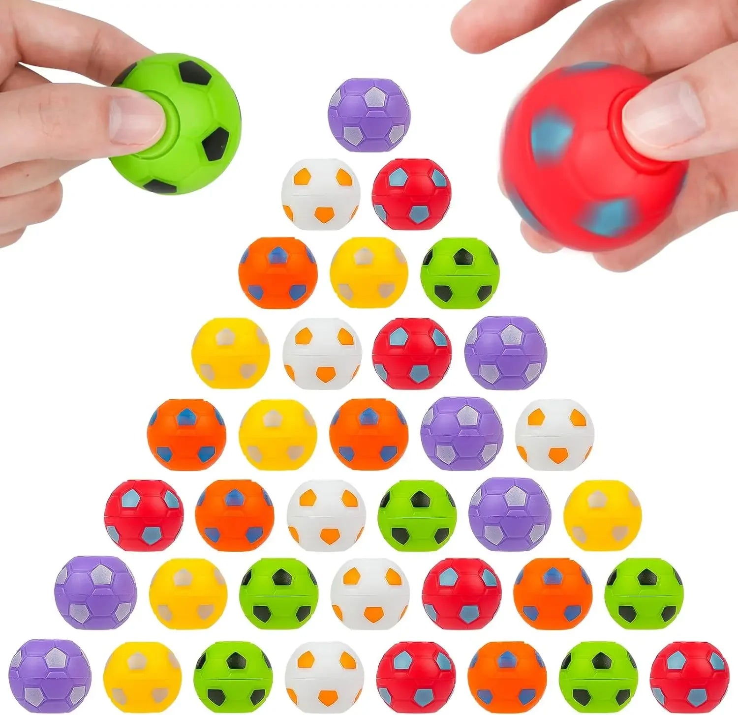 10/30 Children'S Mini Soccer Toys, Rotatable Soccer Finger Pressure Ball, Soccer Party Favorite
