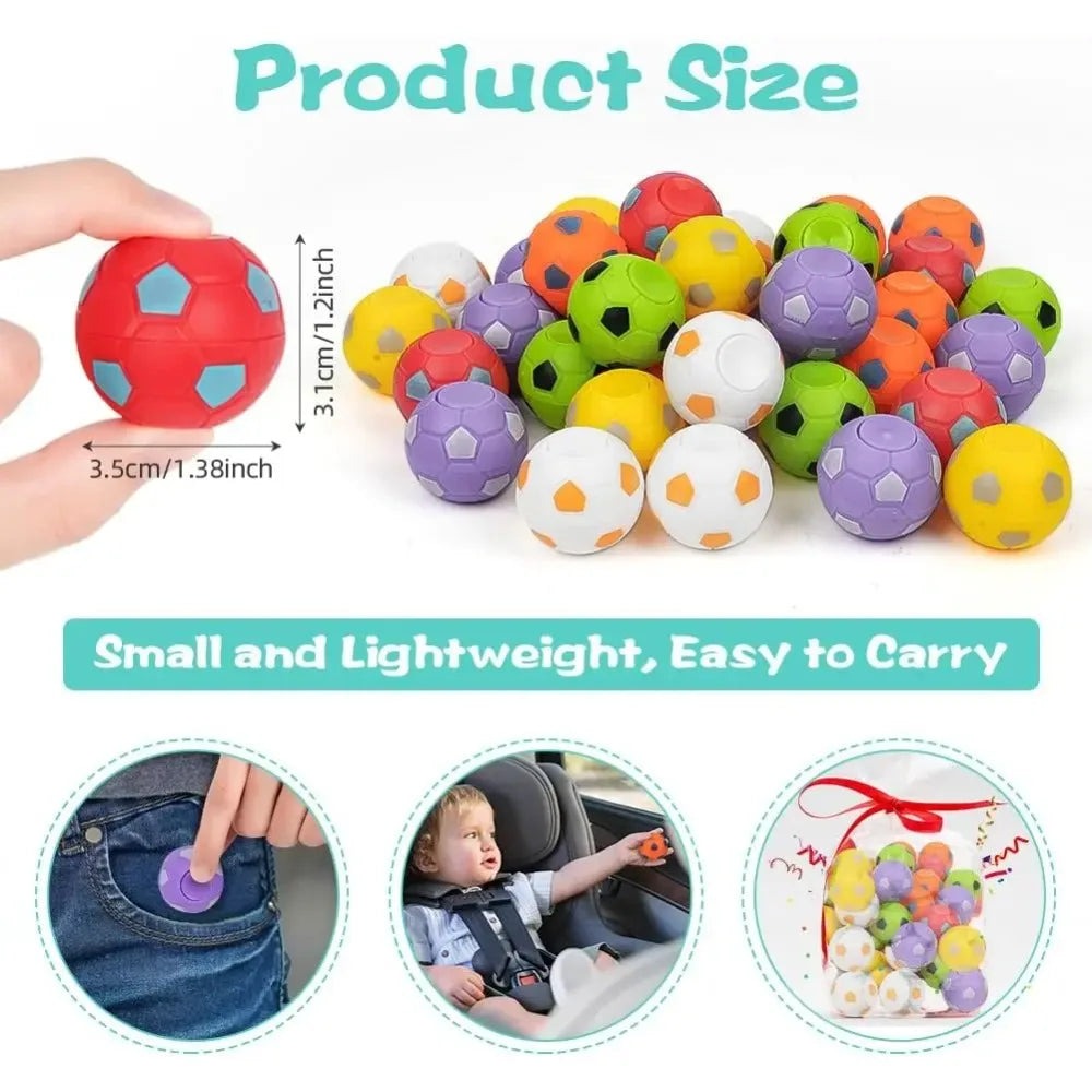 10/30 Children'S Mini Soccer Toys, Rotatable Soccer Finger Pressure Ball, Soccer Party Favorite