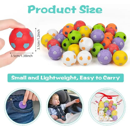 10/30 Children'S Mini Soccer Toys, Rotatable Soccer Finger Pressure Ball, Soccer Party Favorite