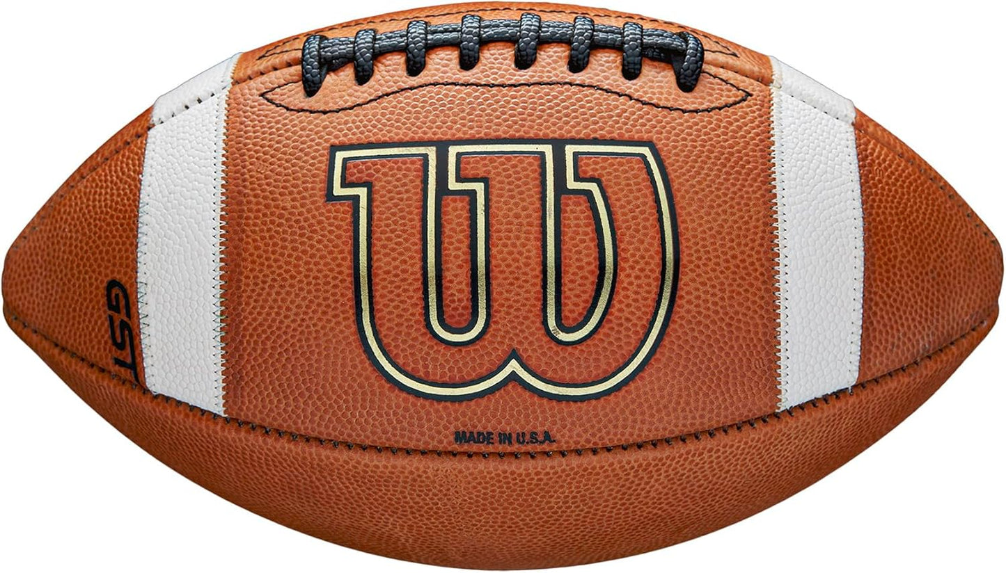 WILSON GST Leather Game Football - Official
