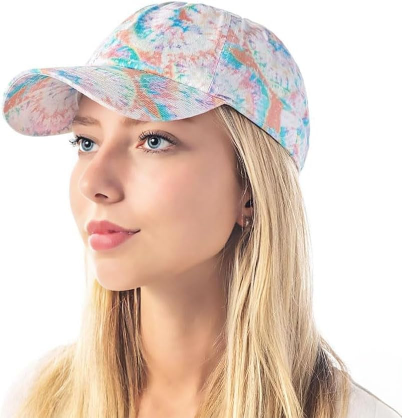 Cotton Baseball Cap Dad Hat – Washed Low Profile Adjustable Hat for Men Women Casual Outdoor Running Golf