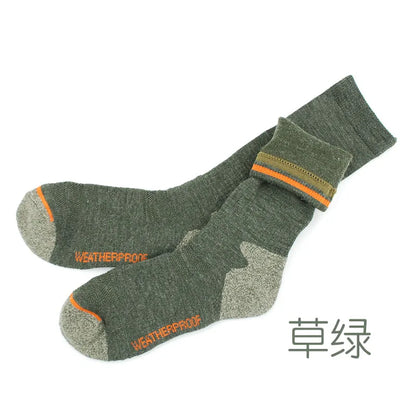 Men'S Merino Wool Fleece Sock Woolen Thermal Warm Winter Athletics Breathable Socks for Male 41-46