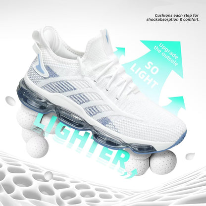 Mens Running Shoes Air Cushion Slip on Walking Tennis Sneakers Fashion Casual Breathable Trail Sport Gym