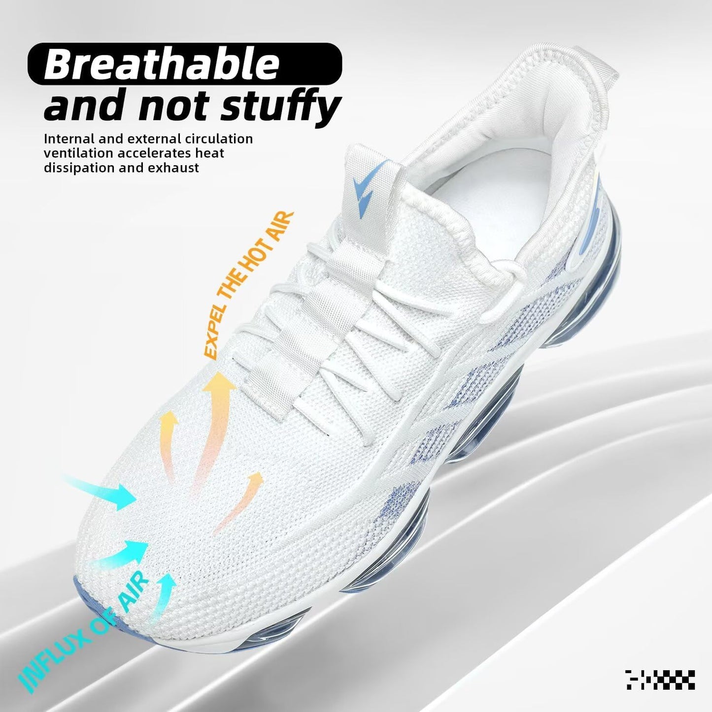 Mens Running Shoes Air Cushion Slip on Walking Tennis Sneakers Fashion Casual Breathable Trail Sport Gym