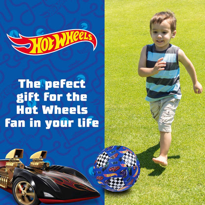 Hot Wheels Kids Soccer Ball Sizes 3, 5, Officially Licensed Futbol for Boys and Girls Youth Soccer Players