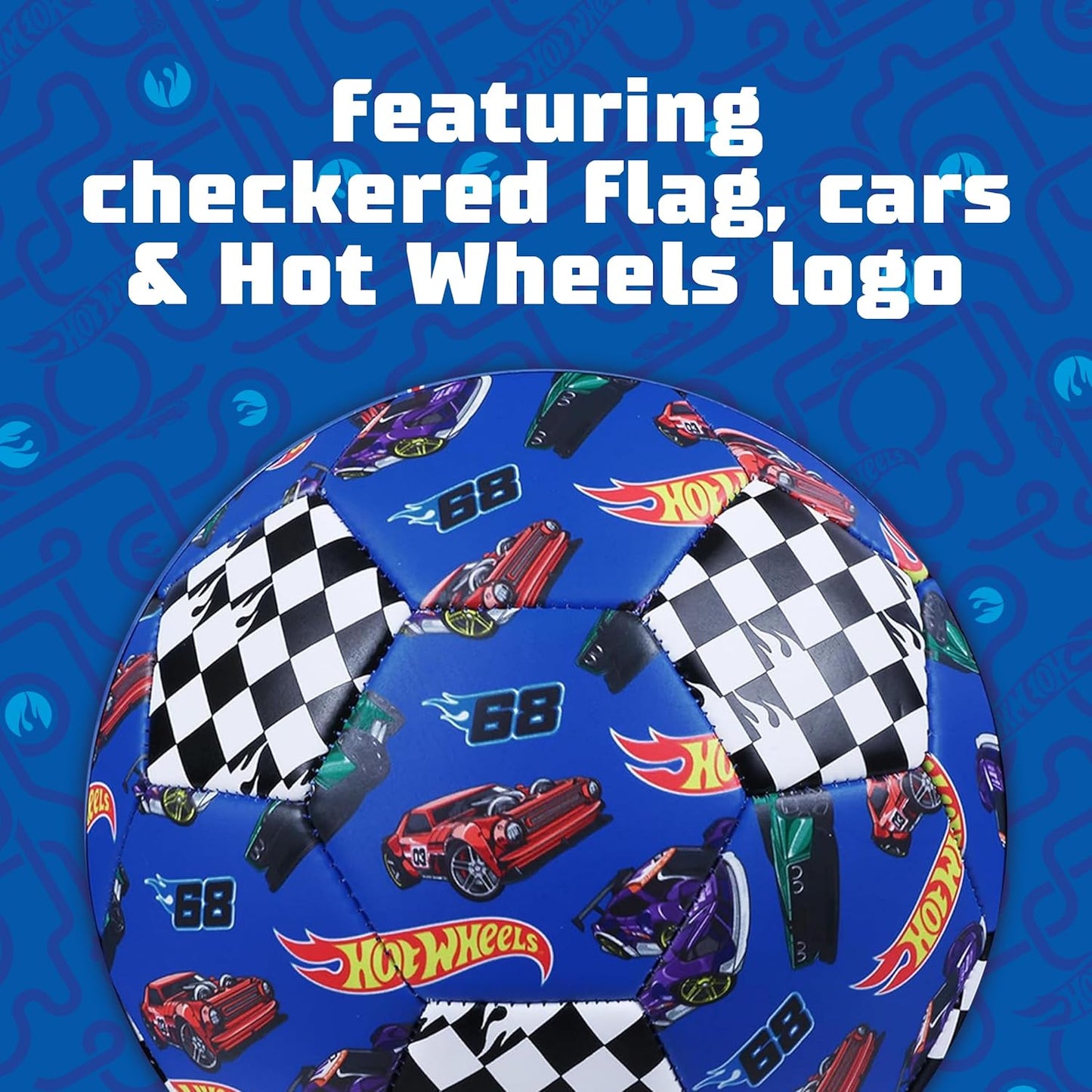 Hot Wheels Kids Soccer Ball Sizes 3, 5, Officially Licensed Futbol for Boys and Girls Youth Soccer Players
