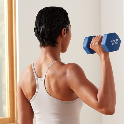 Neoprene Dumbbell Hand Weights for Exercise and Muscle Toning