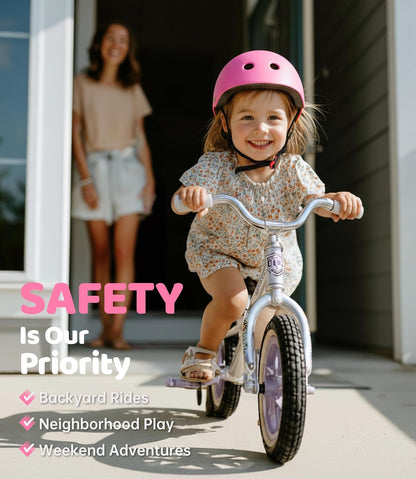 Bike Helmet with DIY Stickers, CPSC & CE Certified - Toddler Helmet for Skateboard Roller-Skating Bicycle Scooter