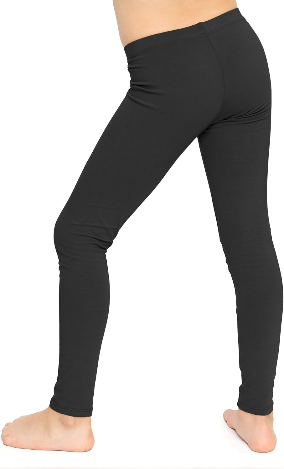 Oh so Soft Girls Leggings Soft Stretch Kids Leggings for Kids Footless Breathable Ankle Length Size 2-16